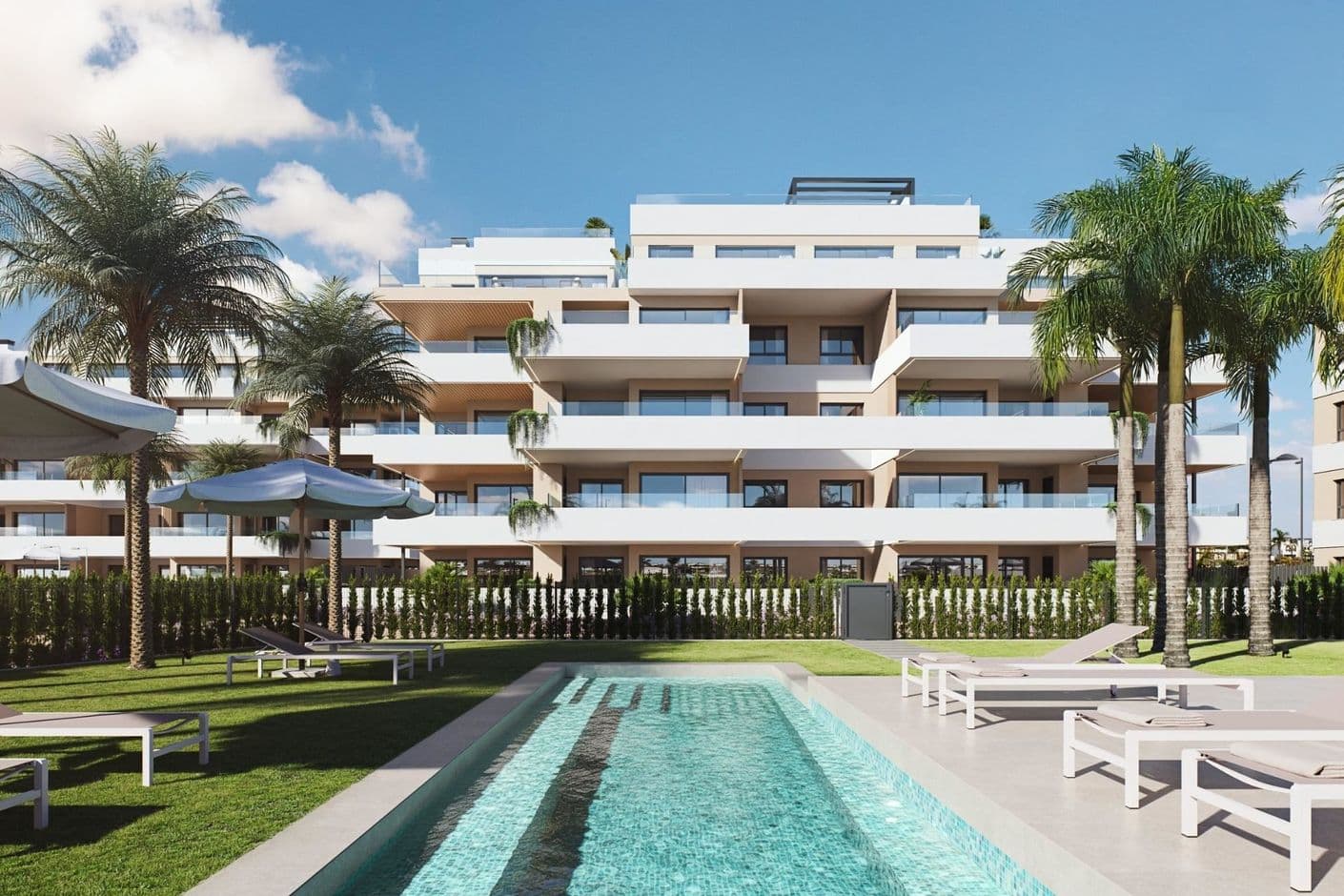 Exclusive newly built apartments in a resort environment with lagoon and spa Exclusive newly built apartments in a resort environment with lagoon and spa