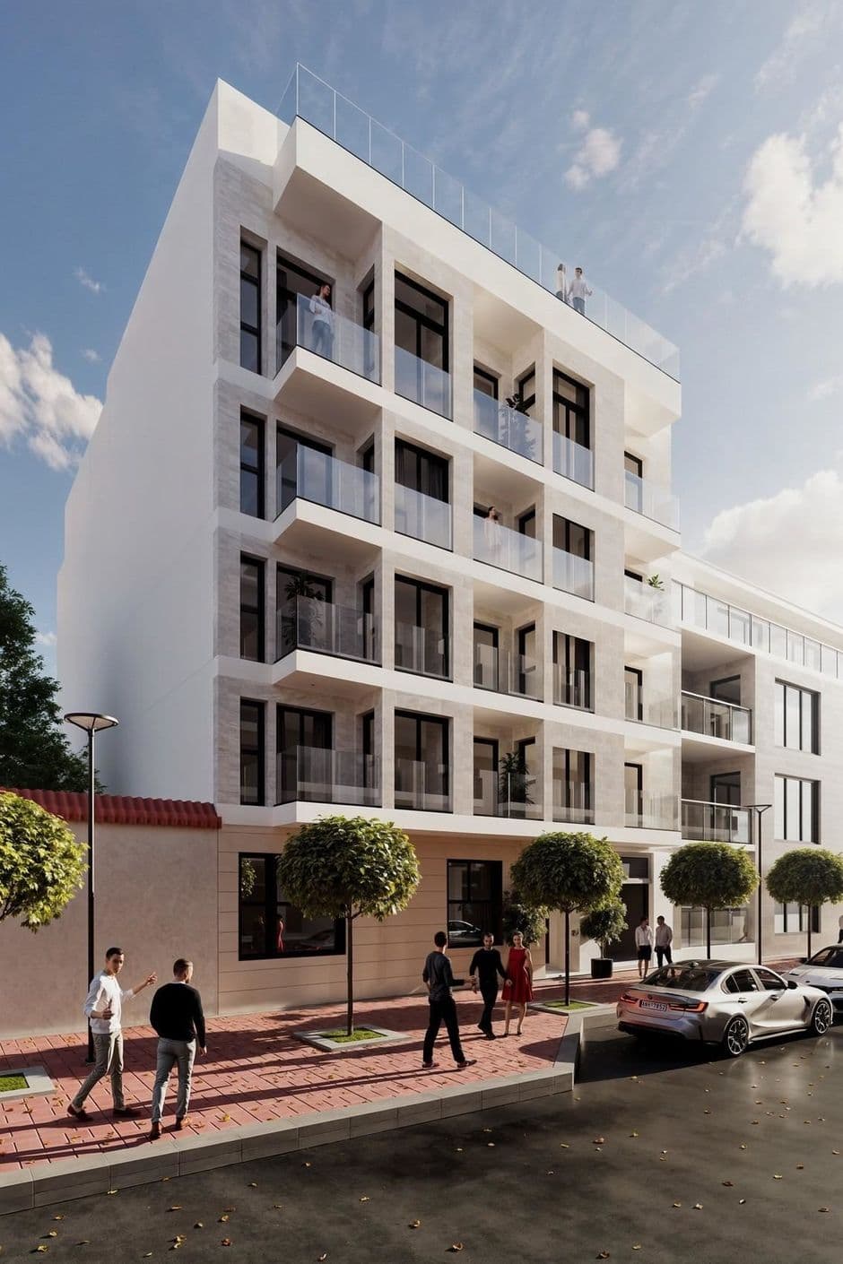 Modern newly built apartments with roof terrace and pool near the beach Modern newly built apartments with roof terrace and pool near the beach