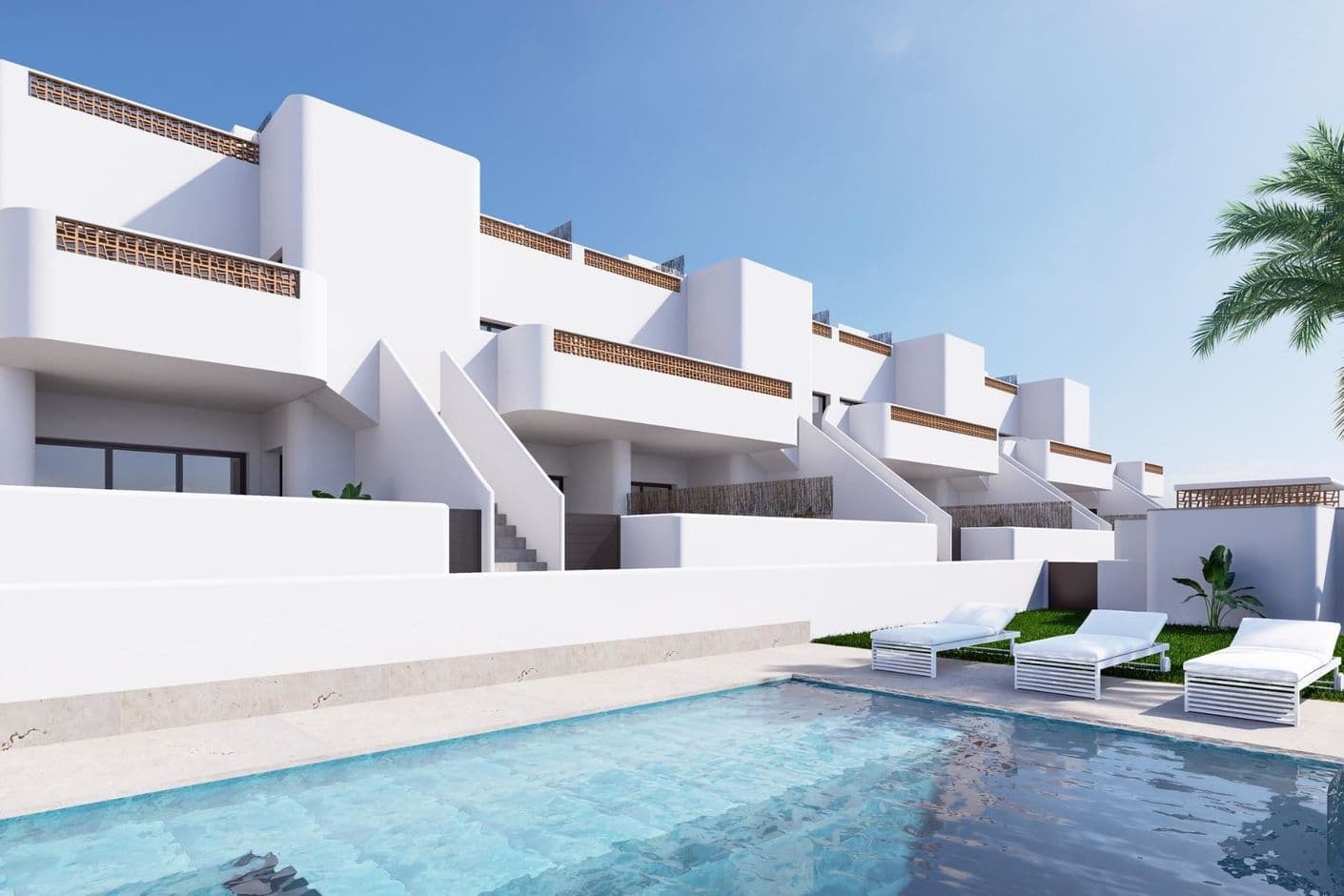 Modern bungalow apartments with garden or solarium Modern bungalow apartments with garden or solarium