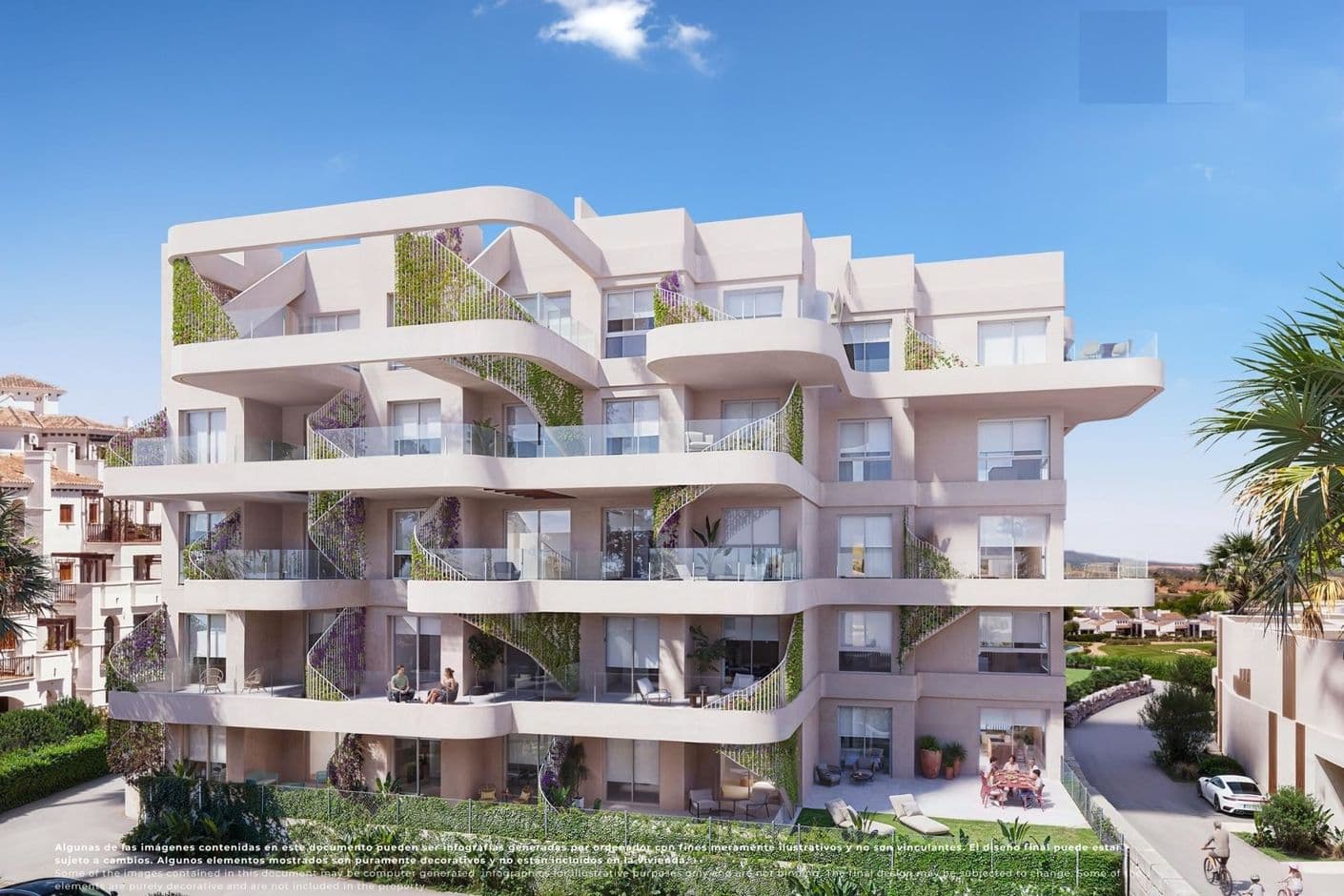 Modern ground floor apartment with large terrace and golf view Modern ground floor apartment with large terrace and golf view