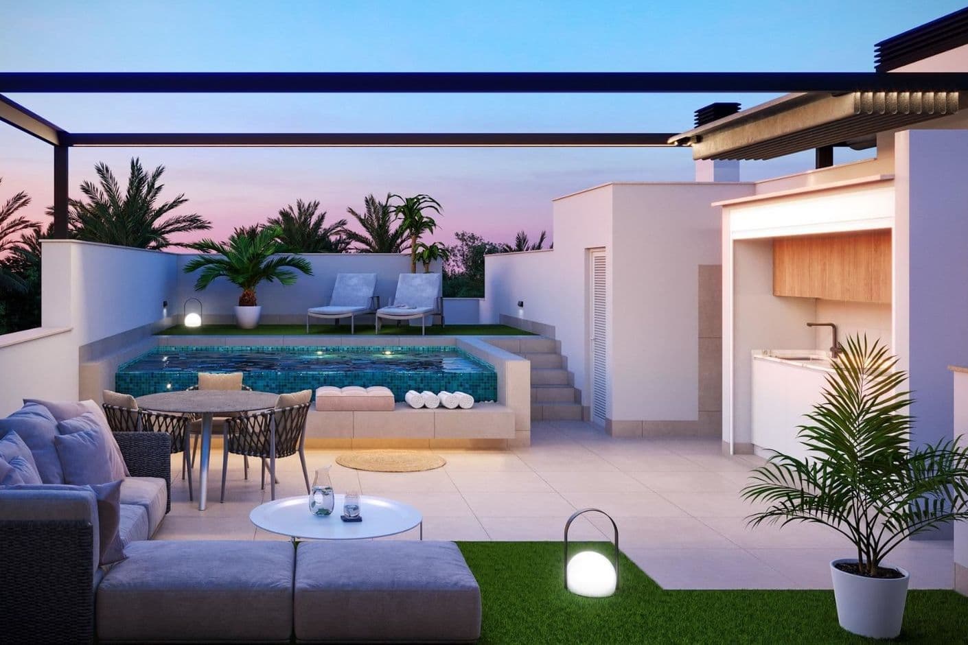 Exklusiva nybyggda bostäder med privat pool i Pilar de la Horadada Exklusiva nybyggda bostäder med privat pool i Pilar de la Horadada