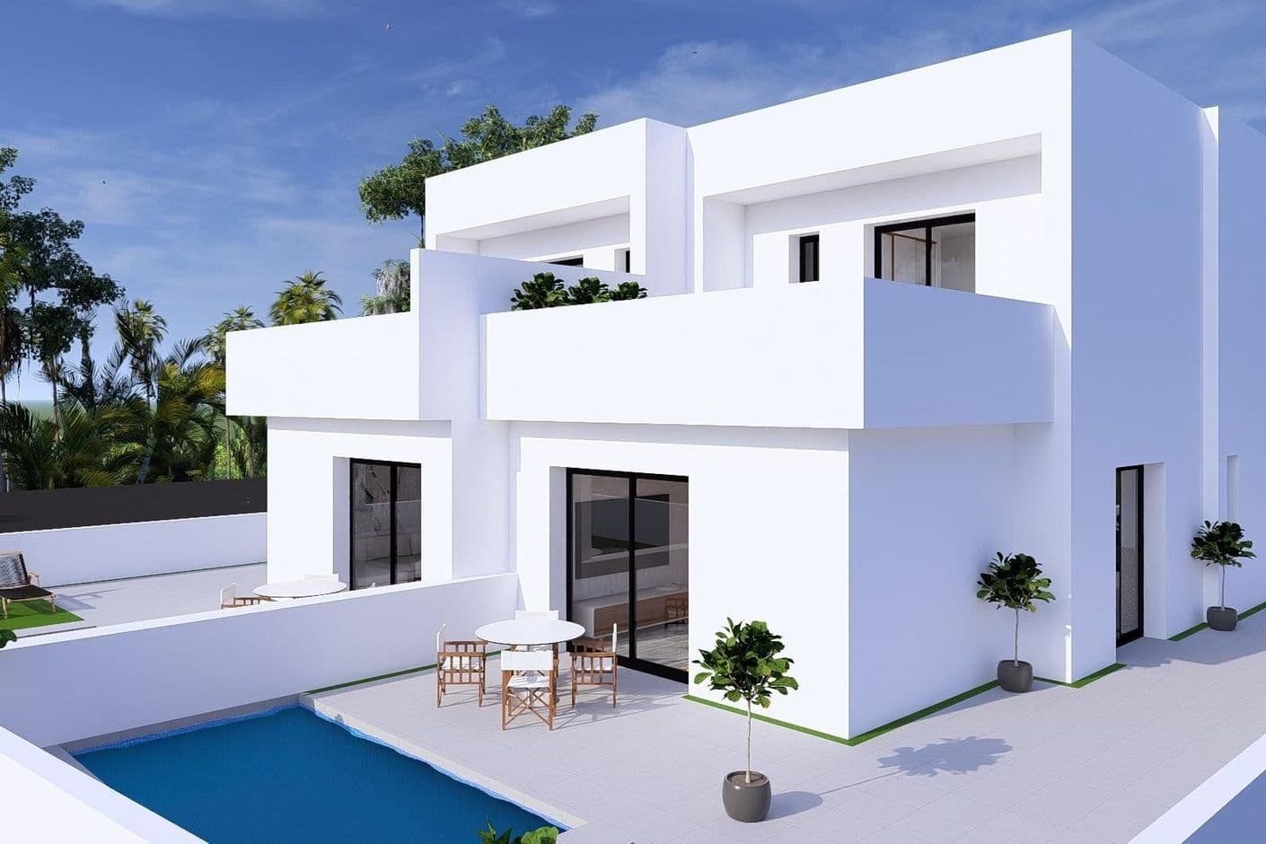 Villa moderna con piscina privada en la encantadora Daya Nueva Villa moderna con piscina privada en la encantadora Daya Nueva