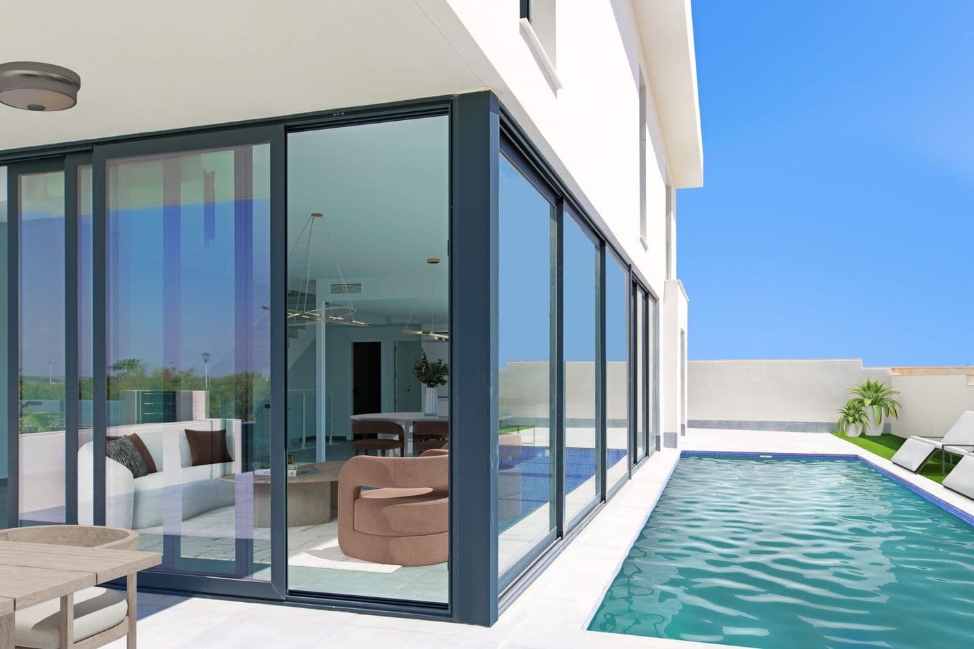 Exclusive designer villa with private pool and generous spaces Exclusive designer villa with private pool and generous spaces