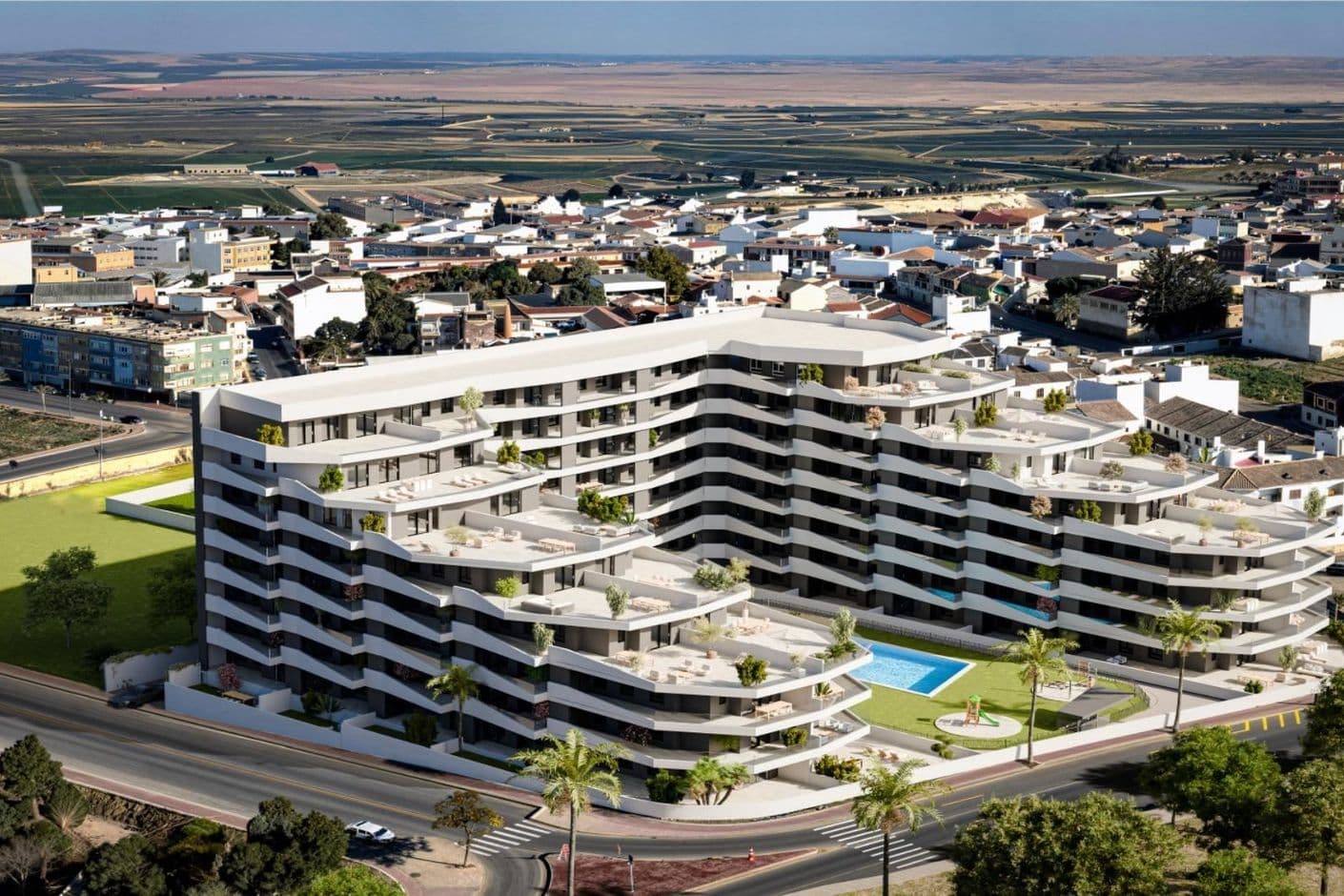 Modern markplanslägenhet med privat trädgård och terrass Modern markplanslägenhet med privat trädgård och terrass